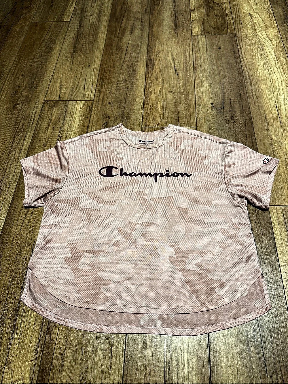 Champion Camo Short Sleeve Tee in Pink